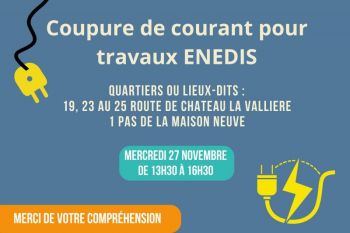Coupure de courant pour travaux